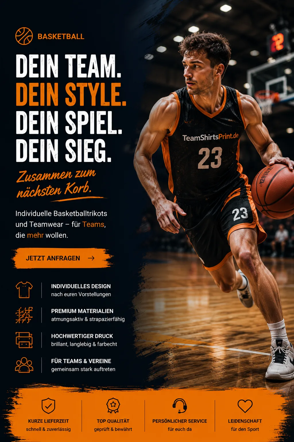Basketball – Teamwear anfragen