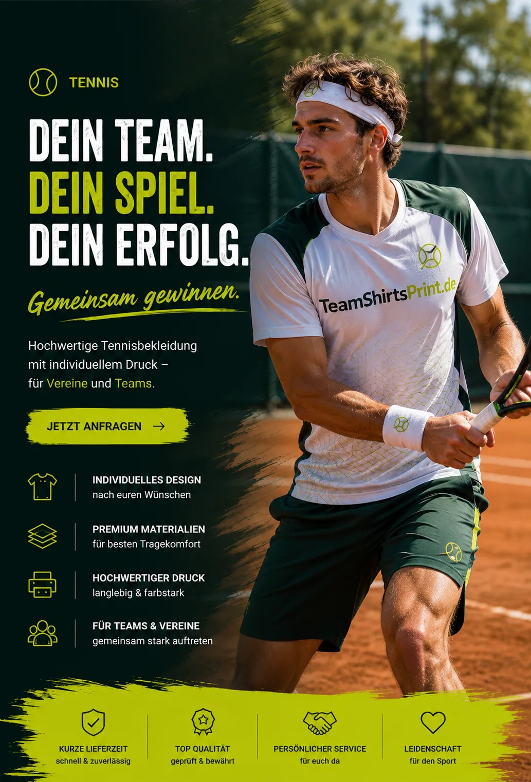 Tennis – Teamwear anfragen