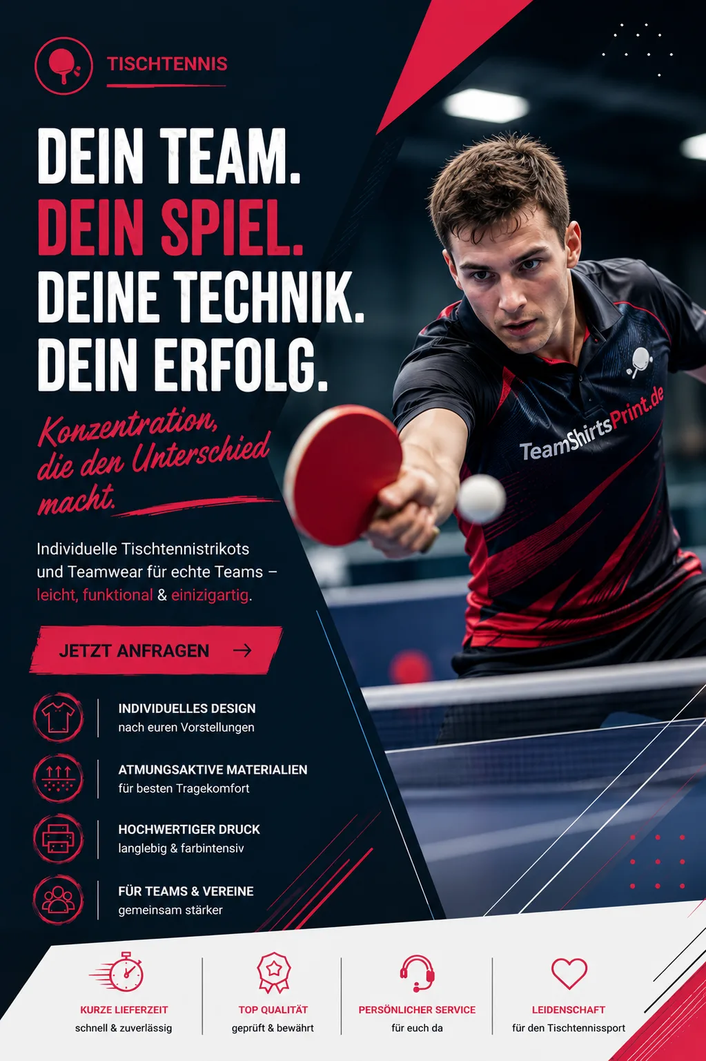 Tischtennis – Teamwear anfragen