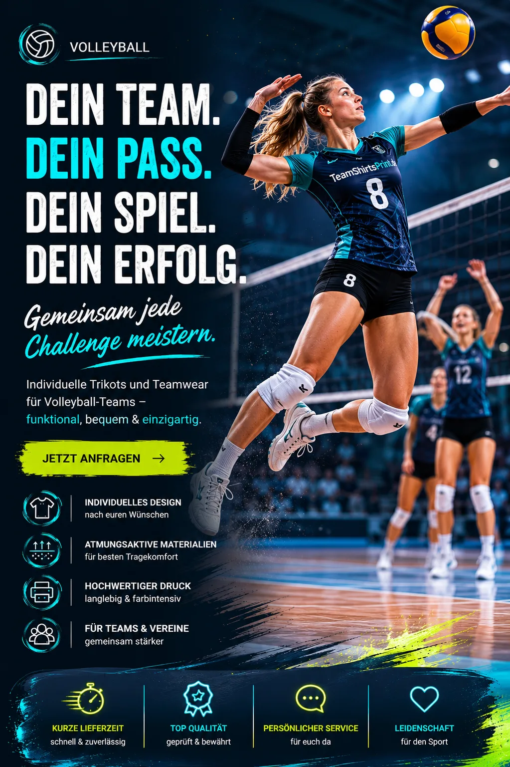 Volleyball – Teamwear anfragen